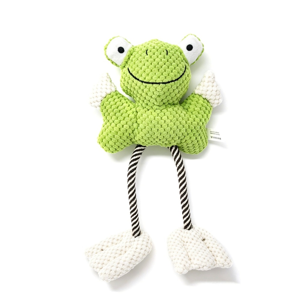 Dog Plush Squeaky Frog Toy