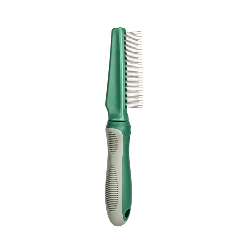Olive Green Pet Hair Removal Flea Comb
