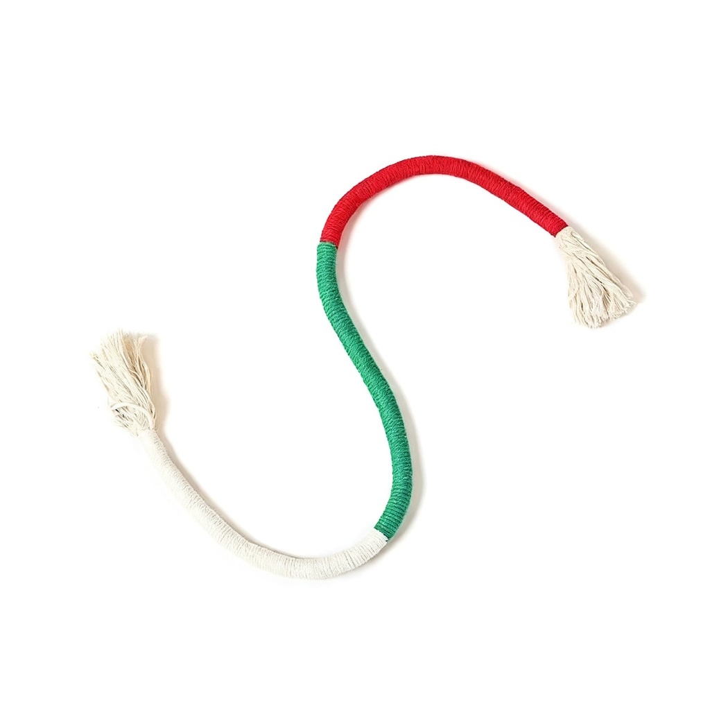 Red Green Cat Chew Rope Toy
